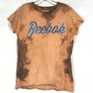 Reebok Women's Workout Athletic Sport Tye Dye Acid Wash Tee T Shirt